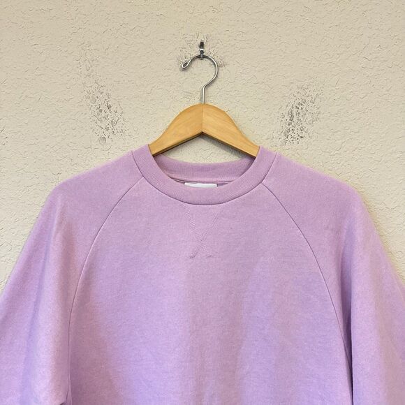 GANNI Isoli Oversized Raglan Sweatshirt in Orchid Blossom - Picture 4 of 12